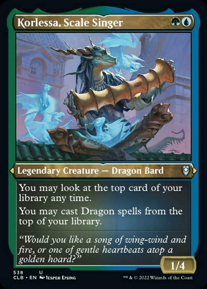 Korlessa, Scale Singer (Foil Etched) [Commander Legends: Battle for Baldur's Gate] | Webway Games