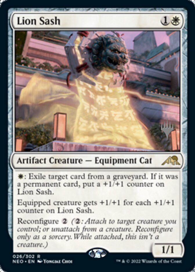 Lion Sash (Promo Pack) [Kamigawa: Neon Dynasty Promos] | Webway Games