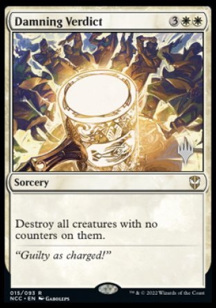 Damning Verdict (Promo Pack) [Streets of New Capenna Commander Promos] | Webway Games