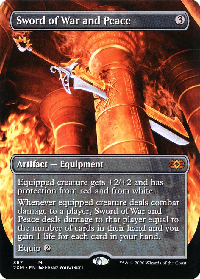 Sword of War and Peace (Borderless) [Double Masters] | Webway Games