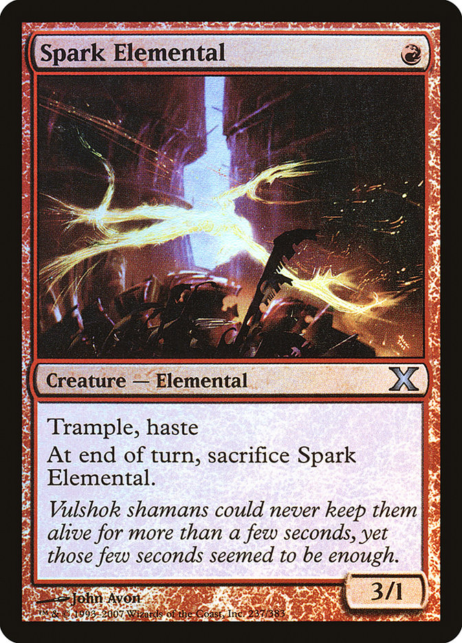 Spark Elemental (Premium Foil) [Tenth Edition] | Webway Games