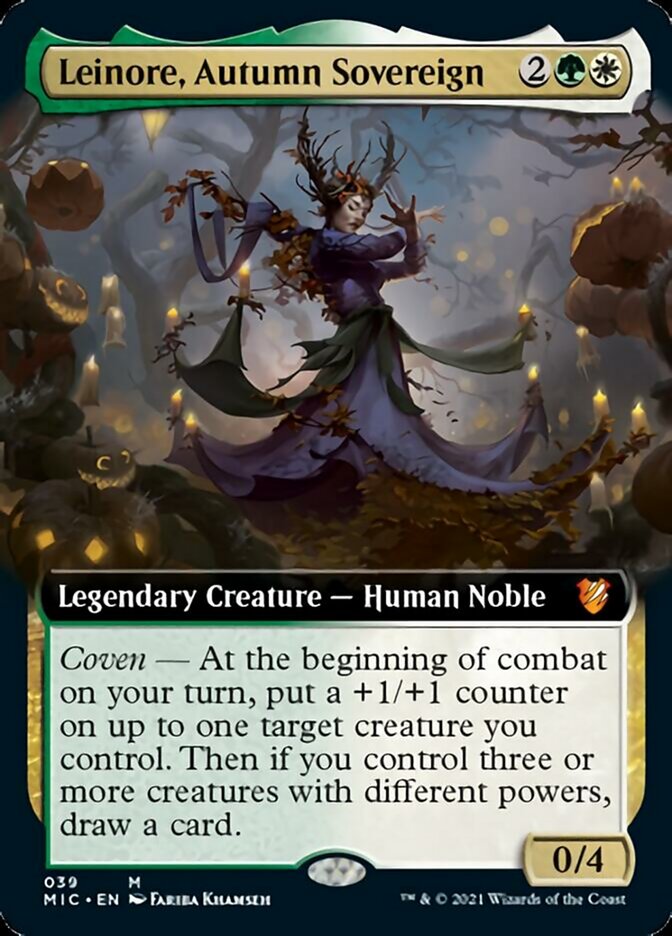 Leinore, Autumn Sovereign (Extended) [Innistrad: Midnight Hunt Commander] | Webway Games