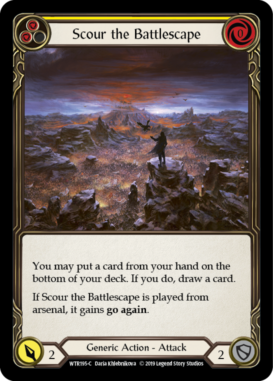 Scour the Battlescape (Yellow) [WTR195-C] Alpha Print Normal | Webway Games