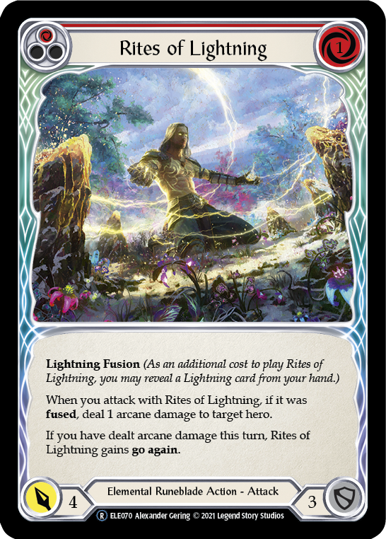 Rites of Lightning (Red) [U-ELE070] Unlimited Normal | Webway Games