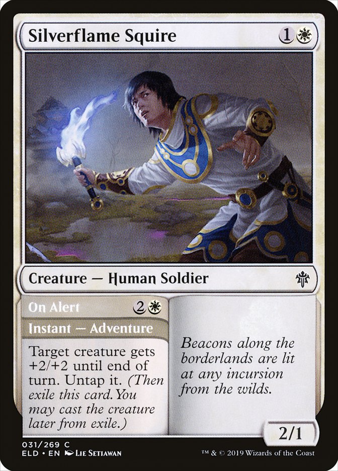 Silverflame Squire // On Alert [Throne of Eldraine] | Webway Games