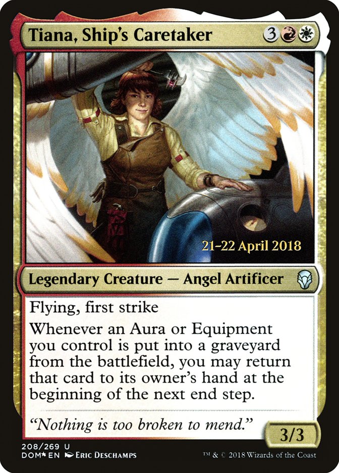 Tiana, Ship's Caretaker  (Prerelease) [Dominaria Prerelease Promos] | Webway Games