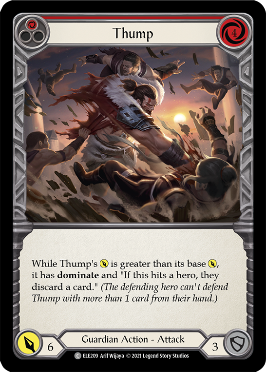 Thump (Red) [ELE209] (Tales of Aria)  1st Edition Normal | Webway Games