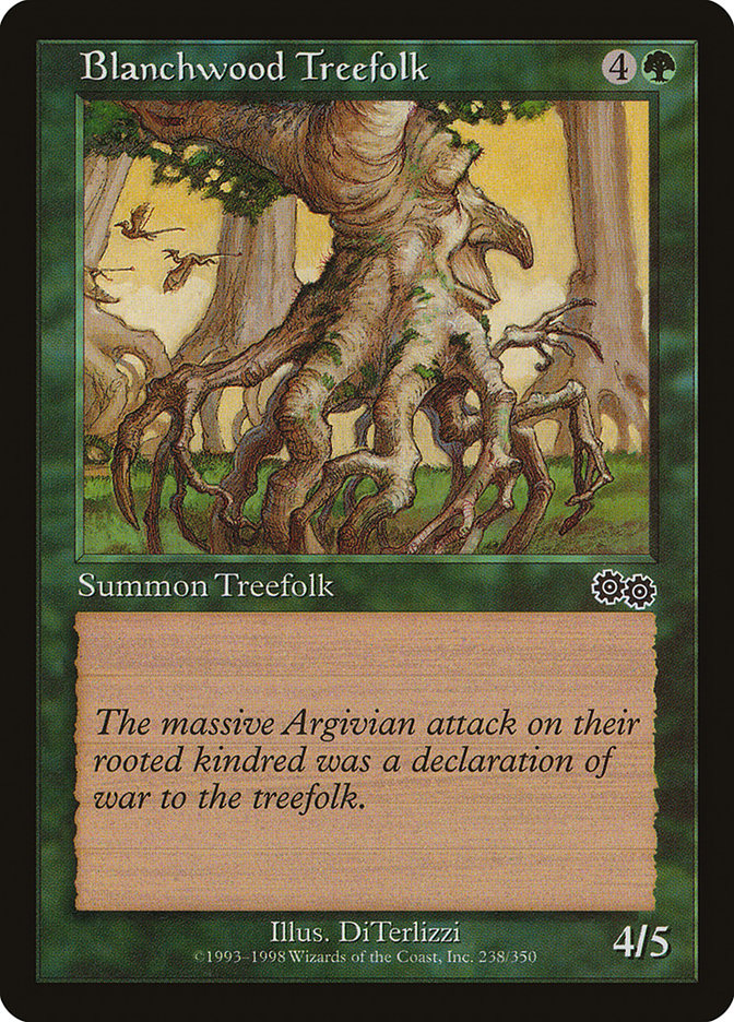 Blanchwood Treefolk [Urza's Saga] | Webway Games