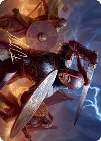 Beskir Shieldmate Art Card (Gold-Stamped Signature) [Kaldheim: Art Series] | Webway Games