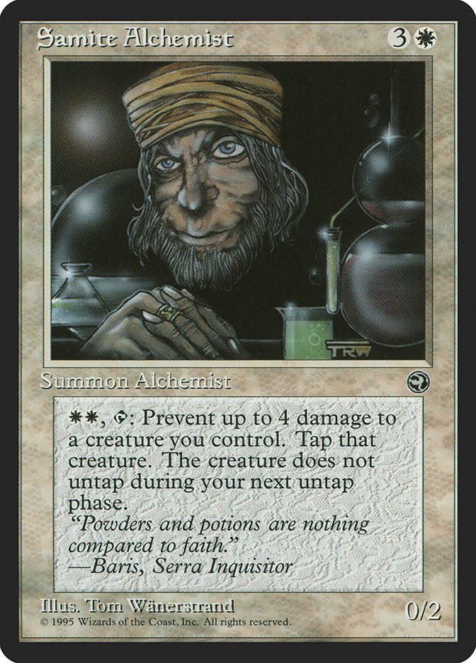 Samite Alchemist (Baris Flavor Text) [Homelands] | Webway Games