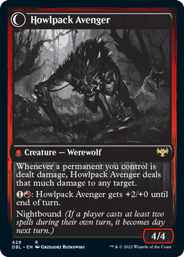 Ill-Tempered Loner // Howlpack Avenger [Innistrad: Double Feature] | Webway Games