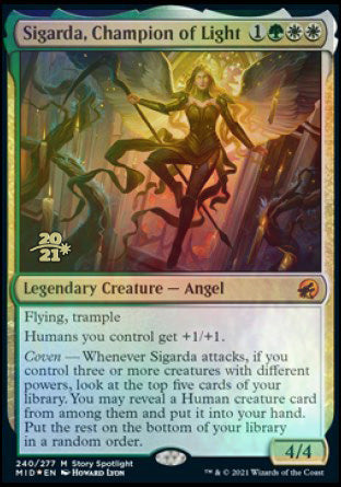 Sigarda, Champion of Light [Innistrad: Midnight Hunt Prerelease Promos] | Webway Games