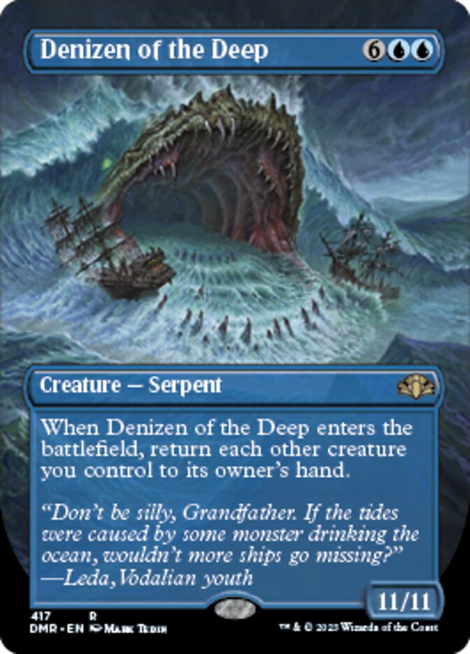 Denizen of the Deep (Borderless Alternate Art) [Dominaria Remastered] | Webway Games