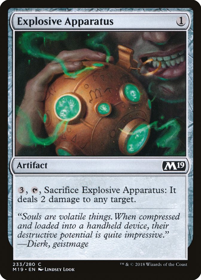 Explosive Apparatus [Core Set 2019] | Webway Games