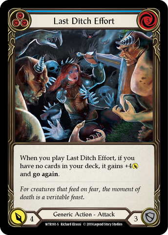 Last Ditch Effort [WTR161-S] Alpha Print Rainbow Foil