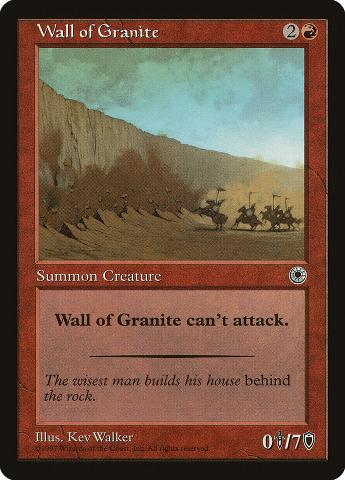 Wall of Granite [Portal] | Webway Games