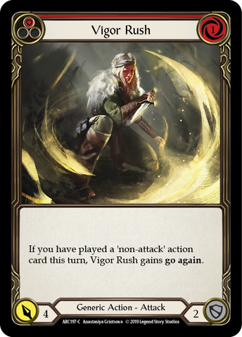 Vigor Rush (Red) [ARC197-C] 1st Edition Normal