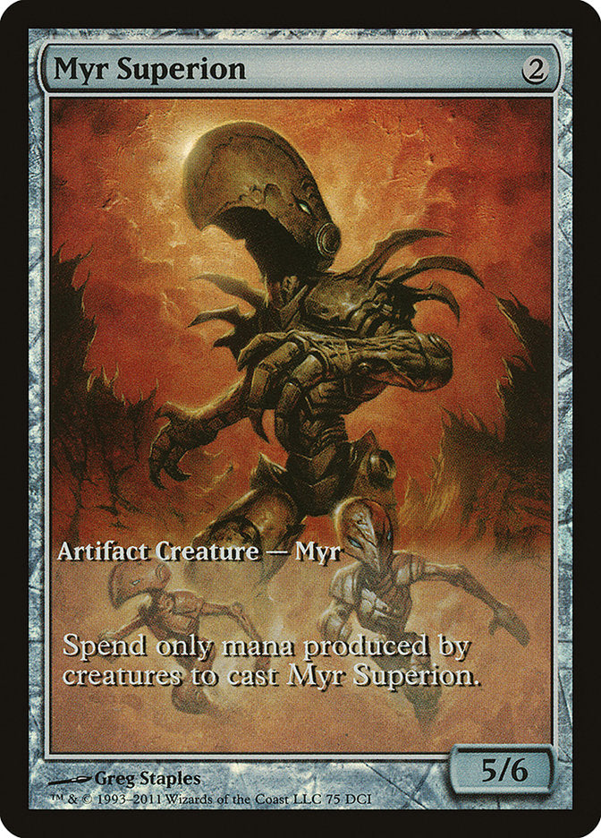 Myr Superion (Game Day) (Extended) [New Phyrexia Promos] | Webway Games