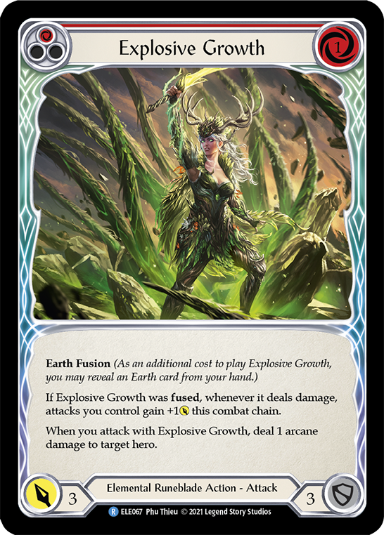 Explosive Growth (Red) [ELE067] (Tales of Aria)  1st Edition Normal | Webway Games
