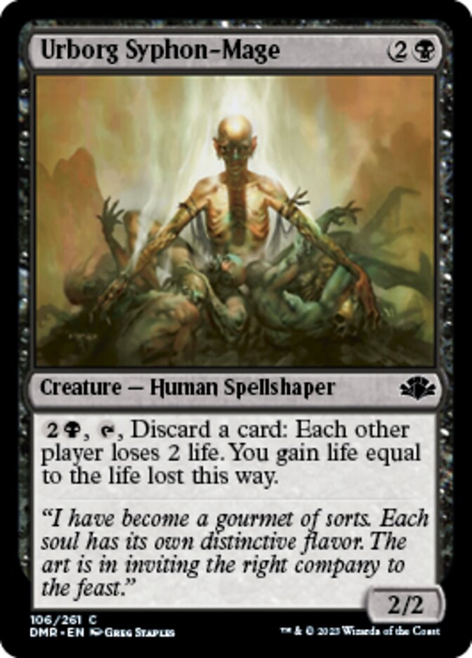 Urborg Syphon-Mage [Dominaria Remastered] | Webway Games