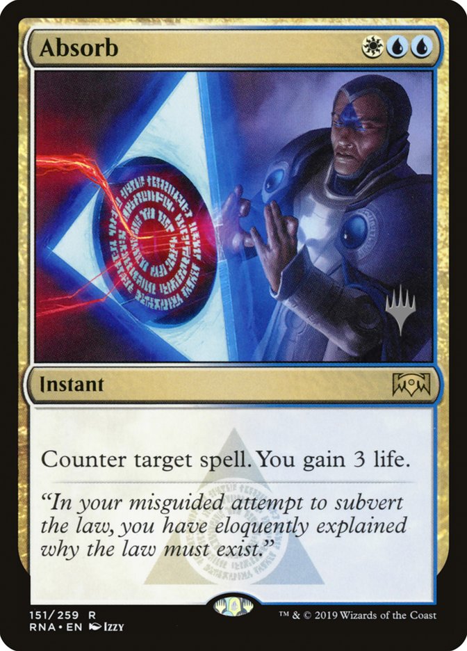 Absorb (Promo Pack) [Ravnica Allegiance Promos] | Webway Games