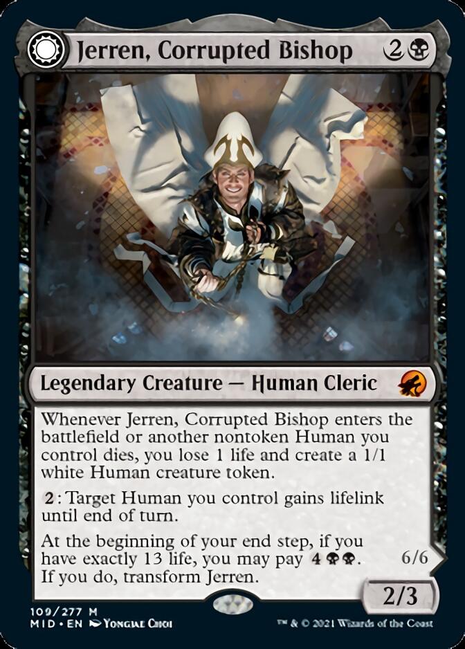 Jerren, Corrupted Bishop // Ormendahl, the Corrupted [Innistrad: Midnight Hunt] | Webway Games