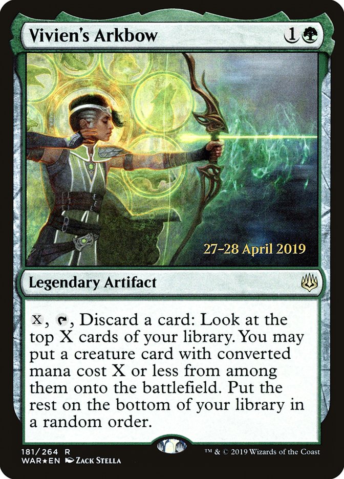 Vivien's Arkbow  [War of the Spark Prerelease Promos] | Webway Games