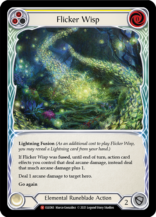 Flicker Wisp [ELE065] (Tales of Aria)  1st Edition Normal | Webway Games