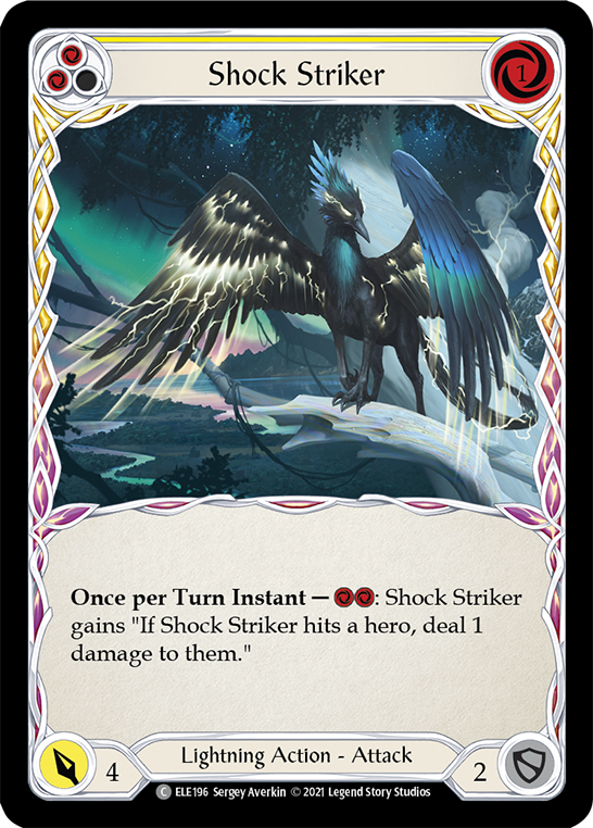 Shock Striker (Yellow) [ELE196] (Tales of Aria)  1st Edition Normal | Webway Games