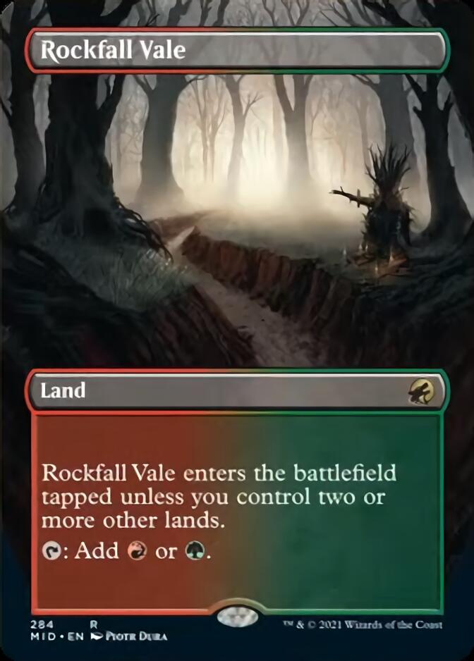 Rockfall Vale (Borderless) [Innistrad: Midnight Hunt] | Webway Games