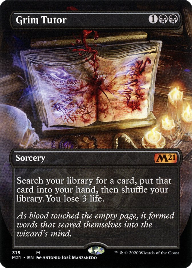 Grim Tutor (Alternate Art) [Core Set 2021] | Webway Games