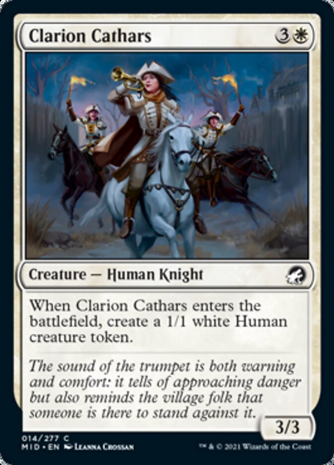 Clarion Cathars [Innistrad: Midnight Hunt] | Webway Games