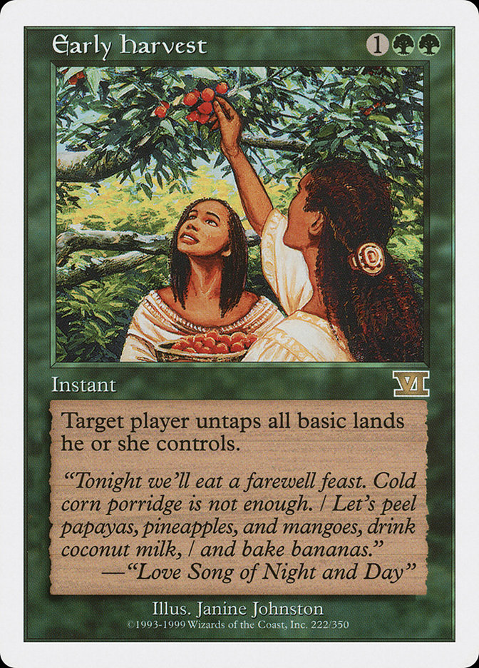 Early Harvest [Classic Sixth Edition] | Webway Games