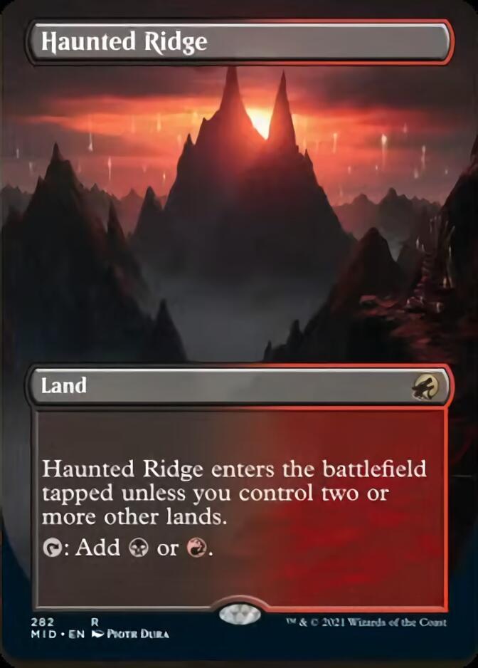 Haunted Ridge (Borderless) [Innistrad: Midnight Hunt] | Webway Games