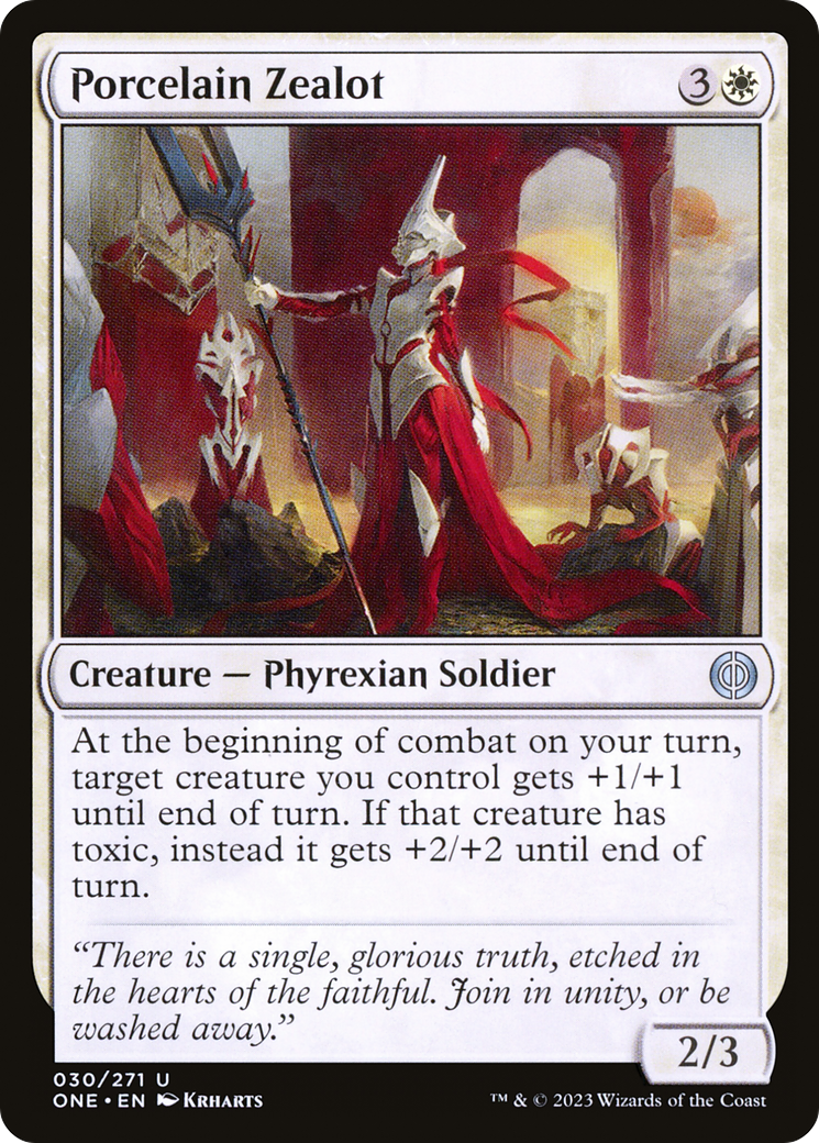 Porcelain Zealot [Phyrexia: All Will Be One] | Webway Games