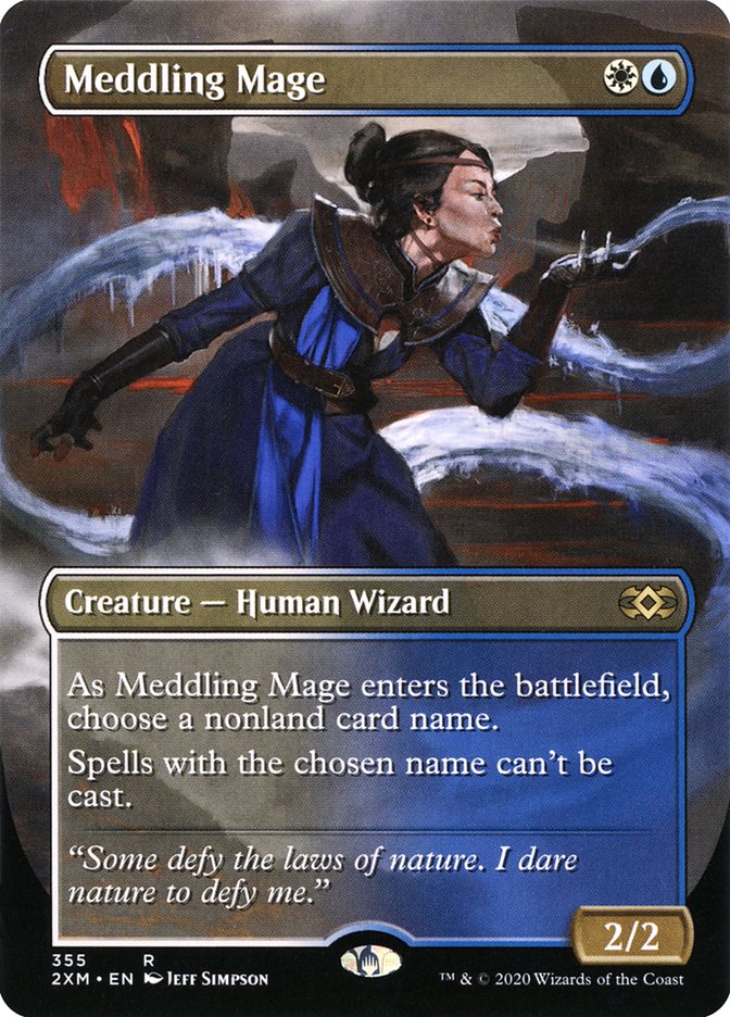Meddling Mage (Borderless) [Double Masters] | Webway Games