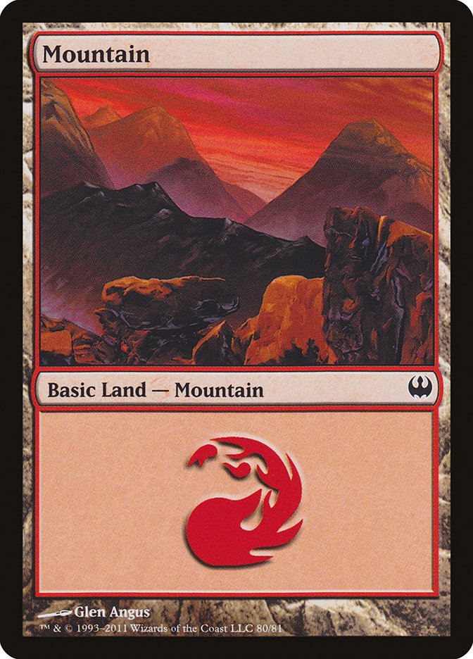 Mountain (#80) [Duel Decks: Knights vs. Dragons] | Webway Games