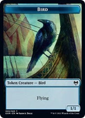 Bird (005) // Soldier Double-sided Token [Kaldheim Commander Tokens] | Webway Games