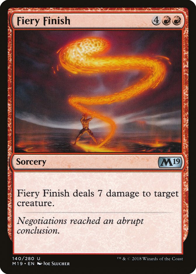 Fiery Finish [Core Set 2019] | Webway Games