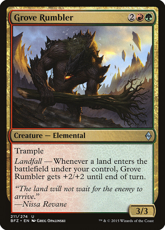 Grove Rumbler [Battle for Zendikar] | Webway Games