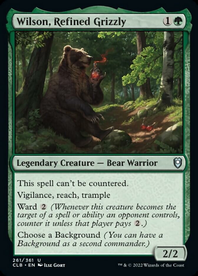 Wilson, Refined Grizzly [Commander Legends: Battle for Baldur's Gate] | Webway Games