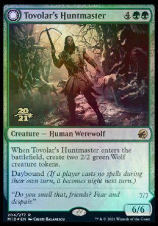 Tovolar's Huntmaster // Tovolar's Packleader [Innistrad: Midnight Hunt Prerelease Promos] | Webway Games