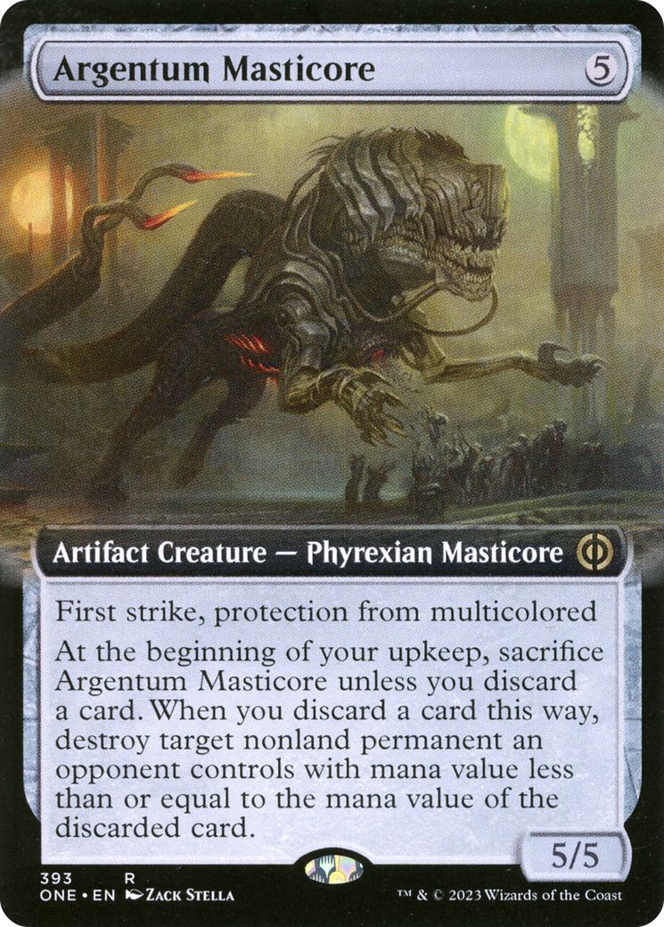 Argentum Masticore (Extended Art) [Phyrexia: All Will Be One] | Webway Games