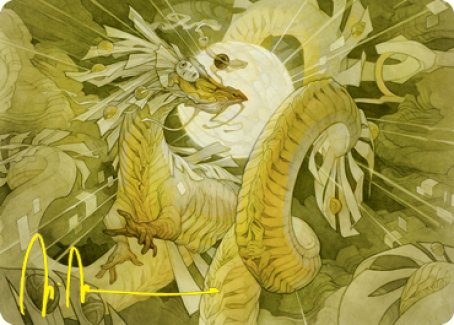 Brilliant Restoration Art Card (Gold-Stamped Signature) [Kamigawa: Neon Dynasty Art Series] | Webway Games
