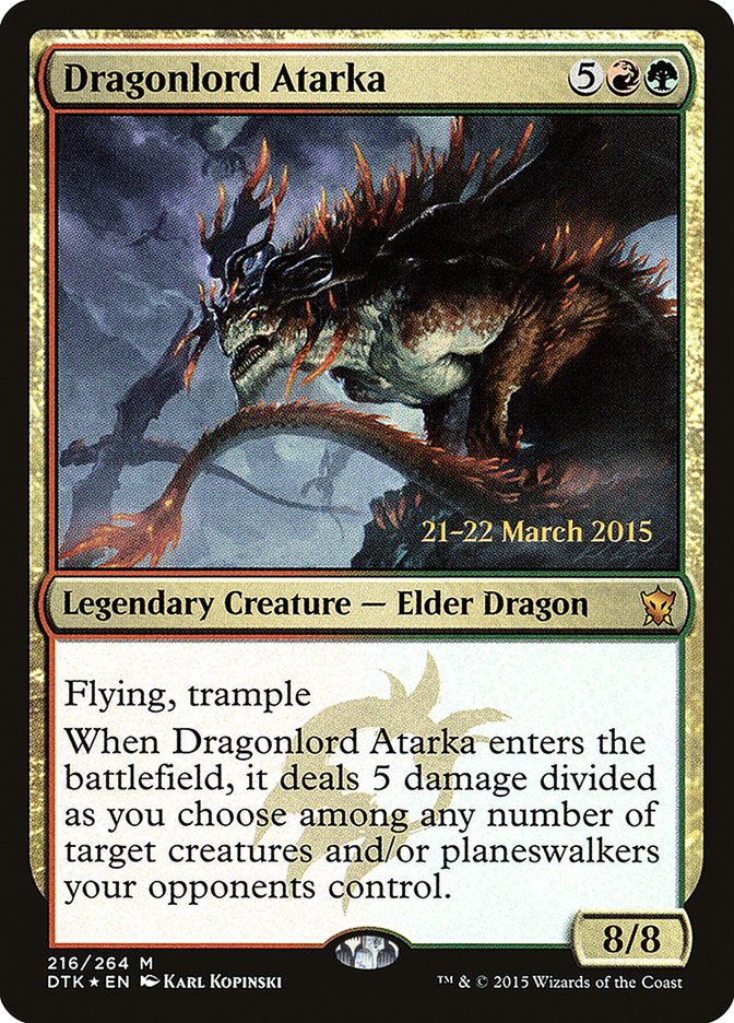 Dragonlord Atarka  (Prerelease) [Dragons of Tarkir Prerelease Promos] | Webway Games