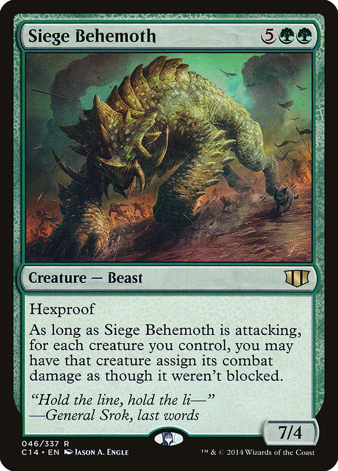 Siege Behemoth [Commander 2014] | Webway Games