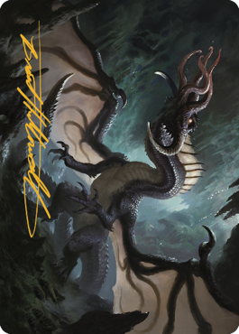 Brainstealer Dragon Art Card (Gold-Stamped Signature) [Commander Legends: Battle for Baldur's Gate Art Series] | Webway Games
