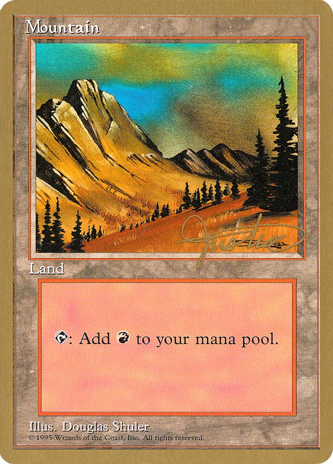 Mountain (mj375) (Mark Justice) [Pro Tour Collector Set] | Webway Games