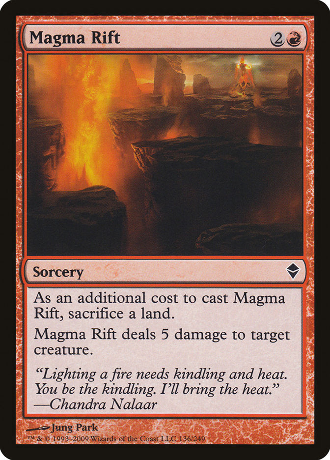 Magma Rift [Zendikar] | Webway Games