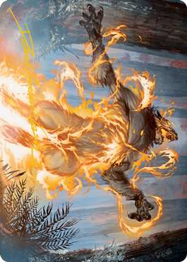 Burn the Accursed Art Card (Gold-Stamped Signature) [Innistrad: Midnight Hunt Art Series] | Webway Games